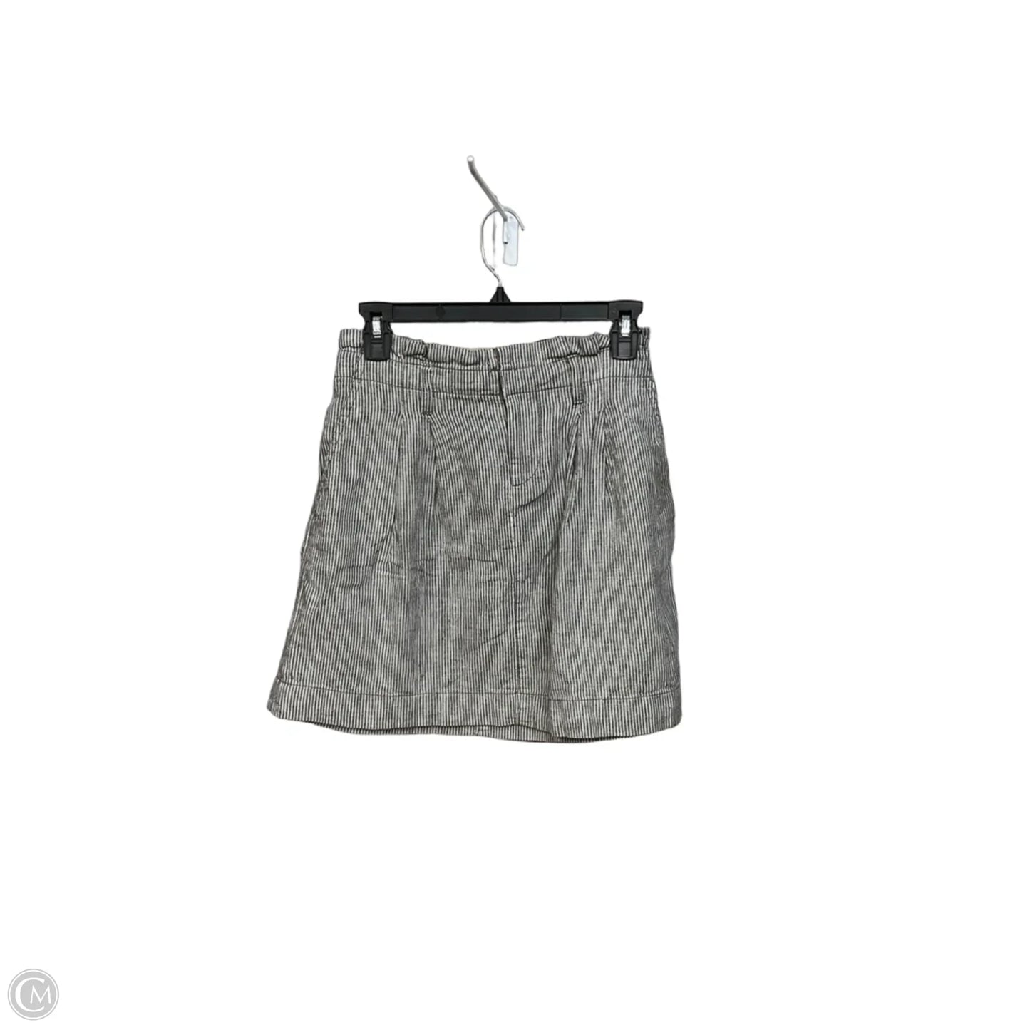 Skirt Mini & Short By Loft In Striped Pattern, Size: 0