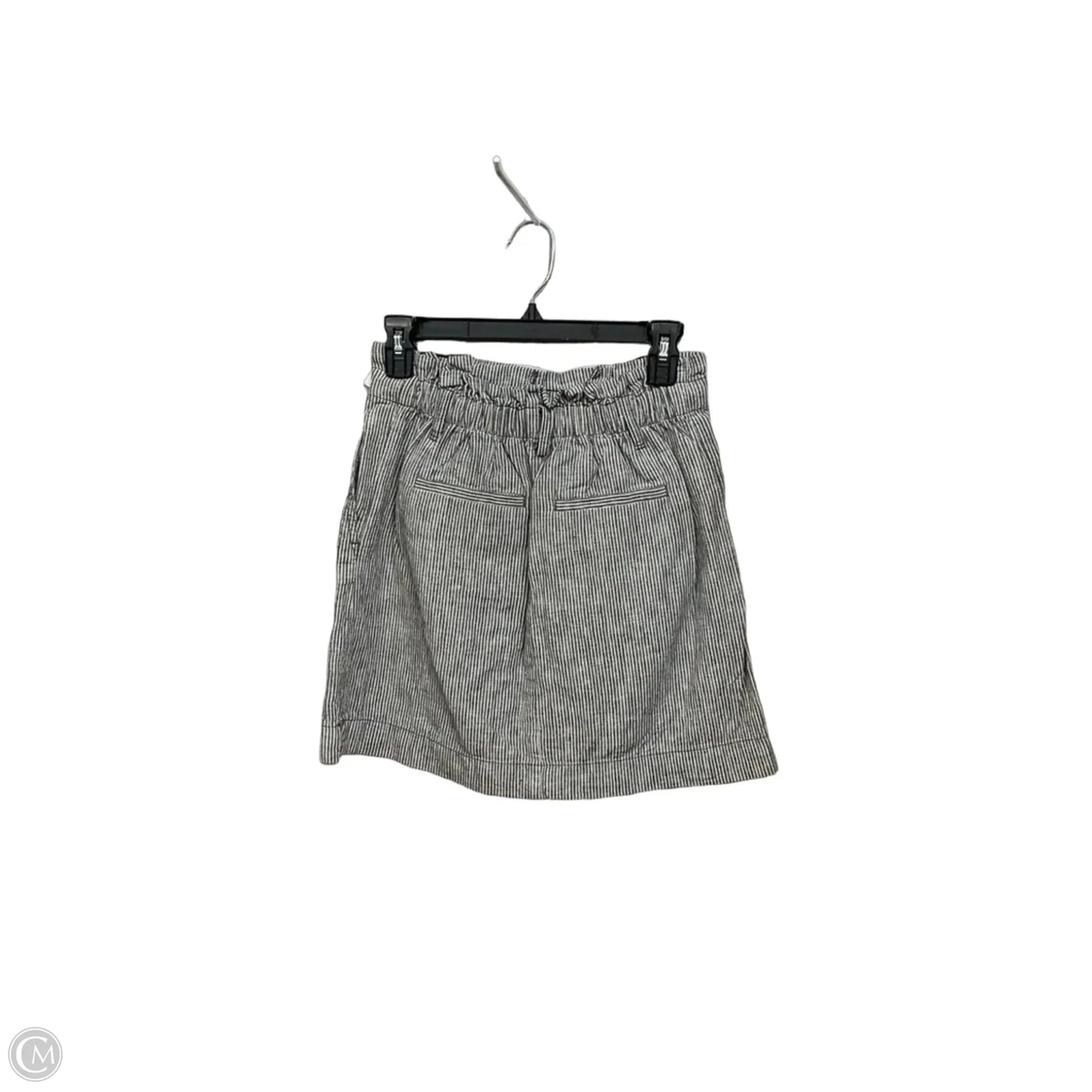 Skirt Mini & Short By Loft In Striped Pattern, Size: 0
