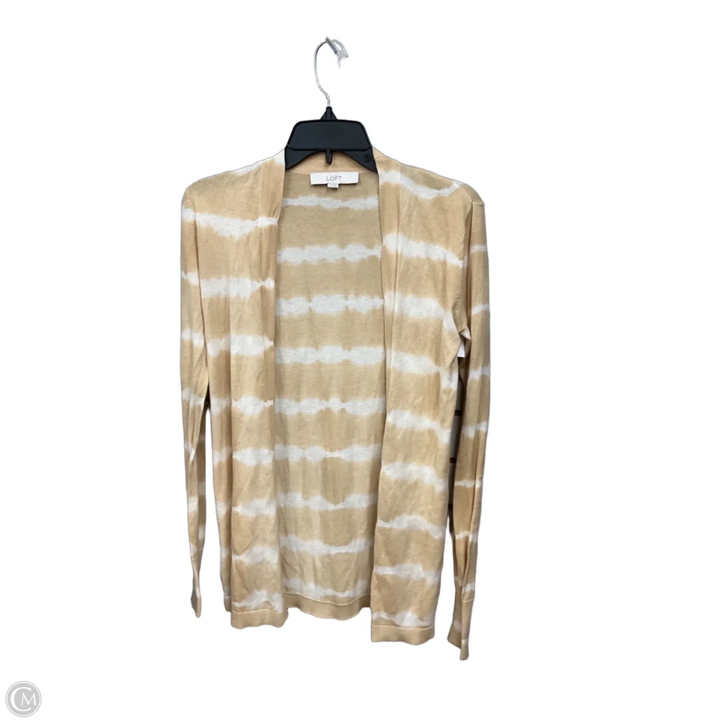 Cardigan By Loft In Tan & White, Size: Xs