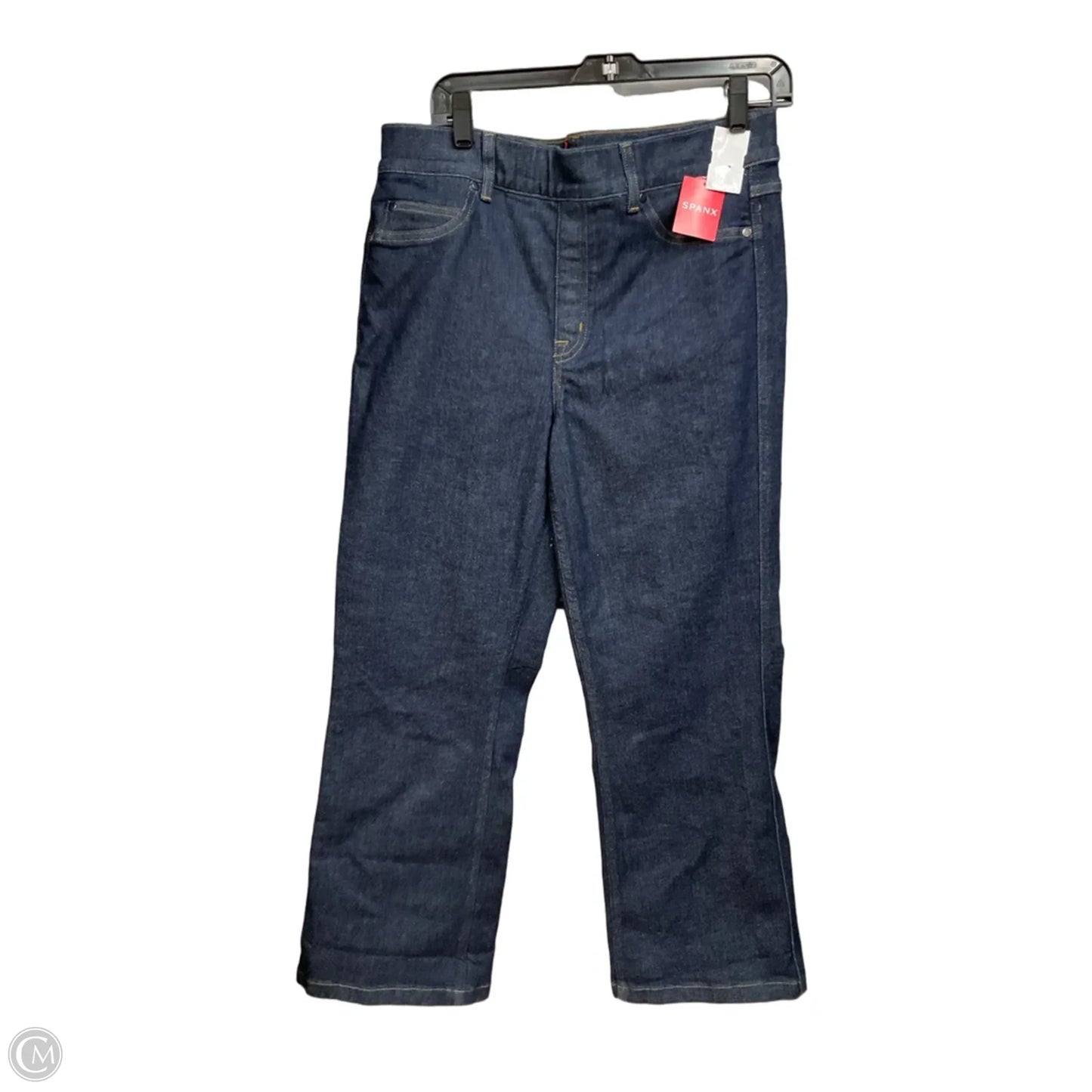 Jeans Cropped By Spanx In Blue Denim, Size: 14
