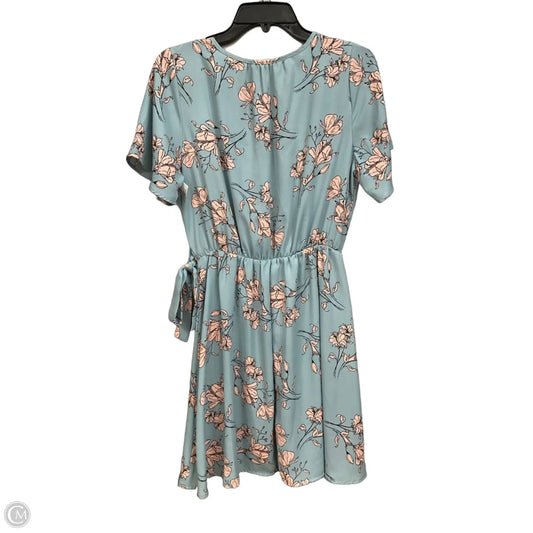 sienna sky blue floral dress Waist:35 With cute bows at features: Slit What To Wear To