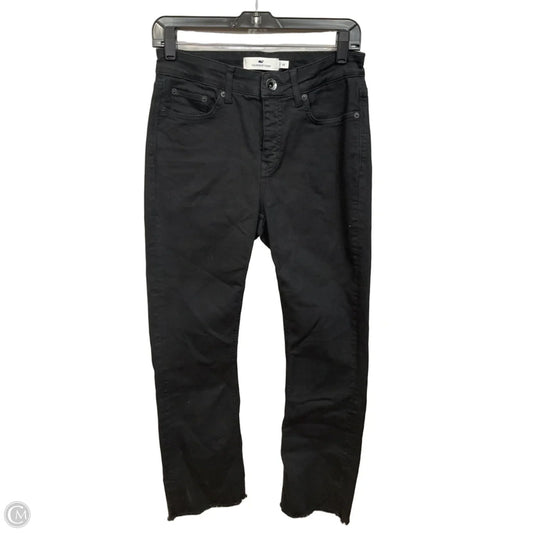 Jeans Flared By Vineyard Vines In Black Denim, Size: 6