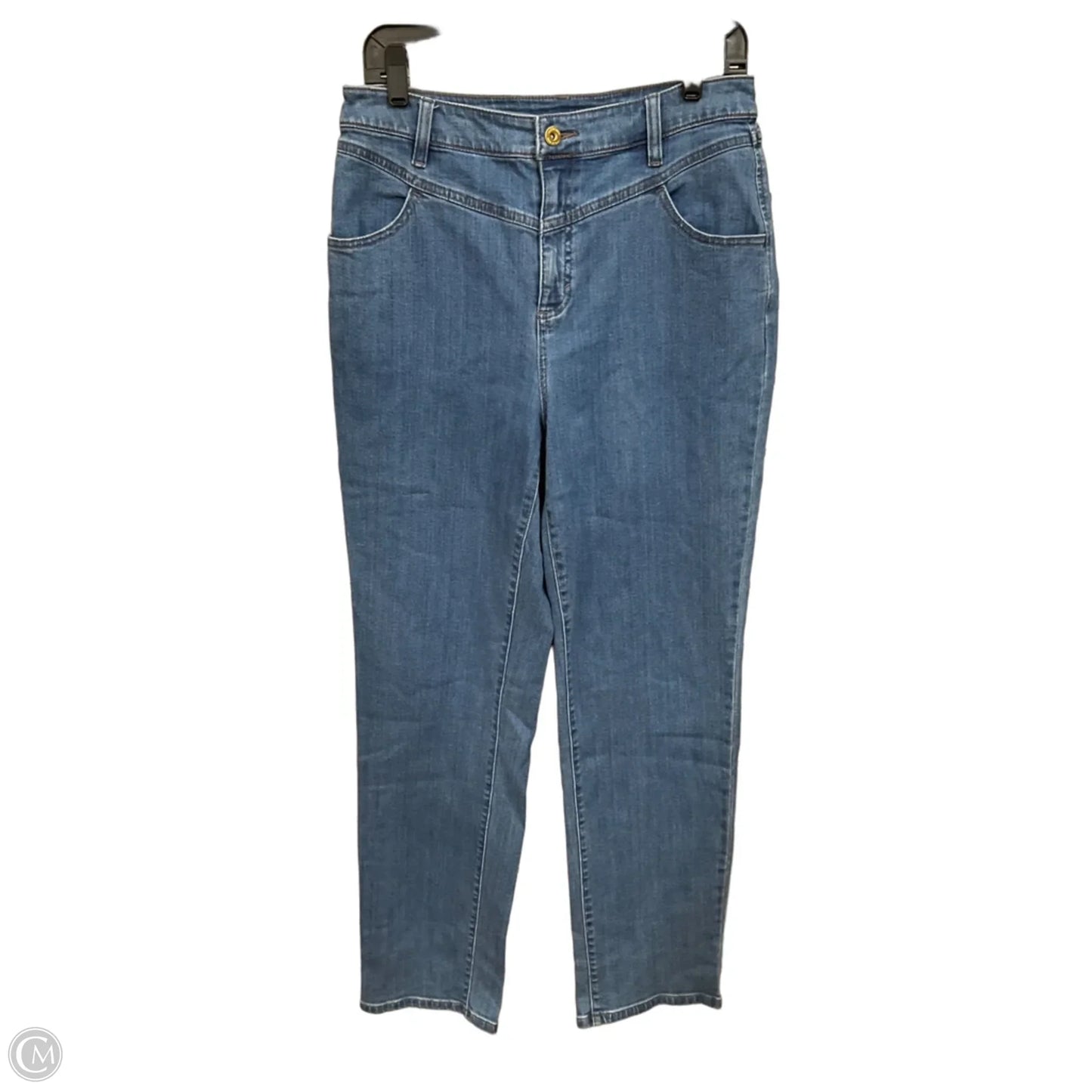 Jeans Straight By Inc In Blue Denim, Size: 12