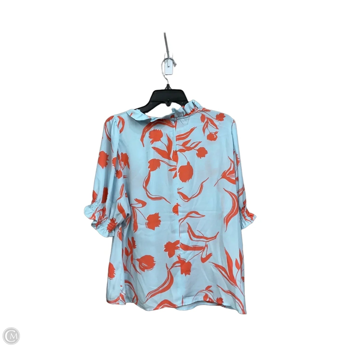 Top Short Sleeve By Halogen In Floral Print, Size: Xl