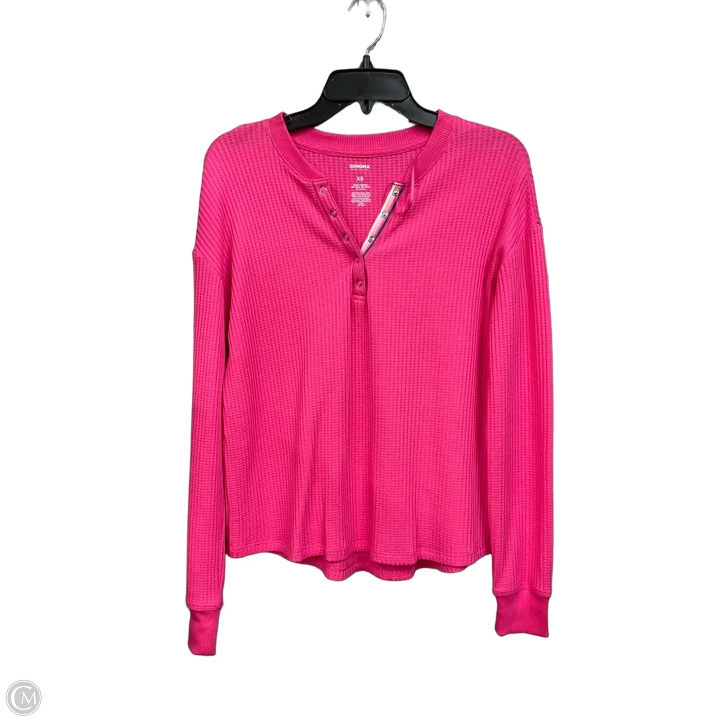 Top Long Sleeve By Sonoma In Pink, Size: Xs