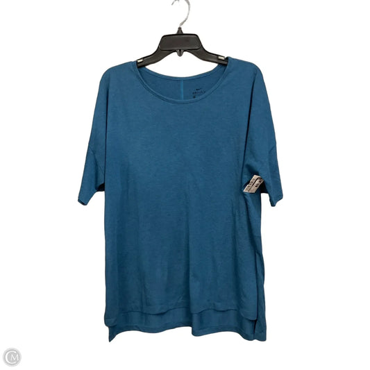 Athletic Top Short Sleeve By Nike Apparel In Blue, Size: Xl