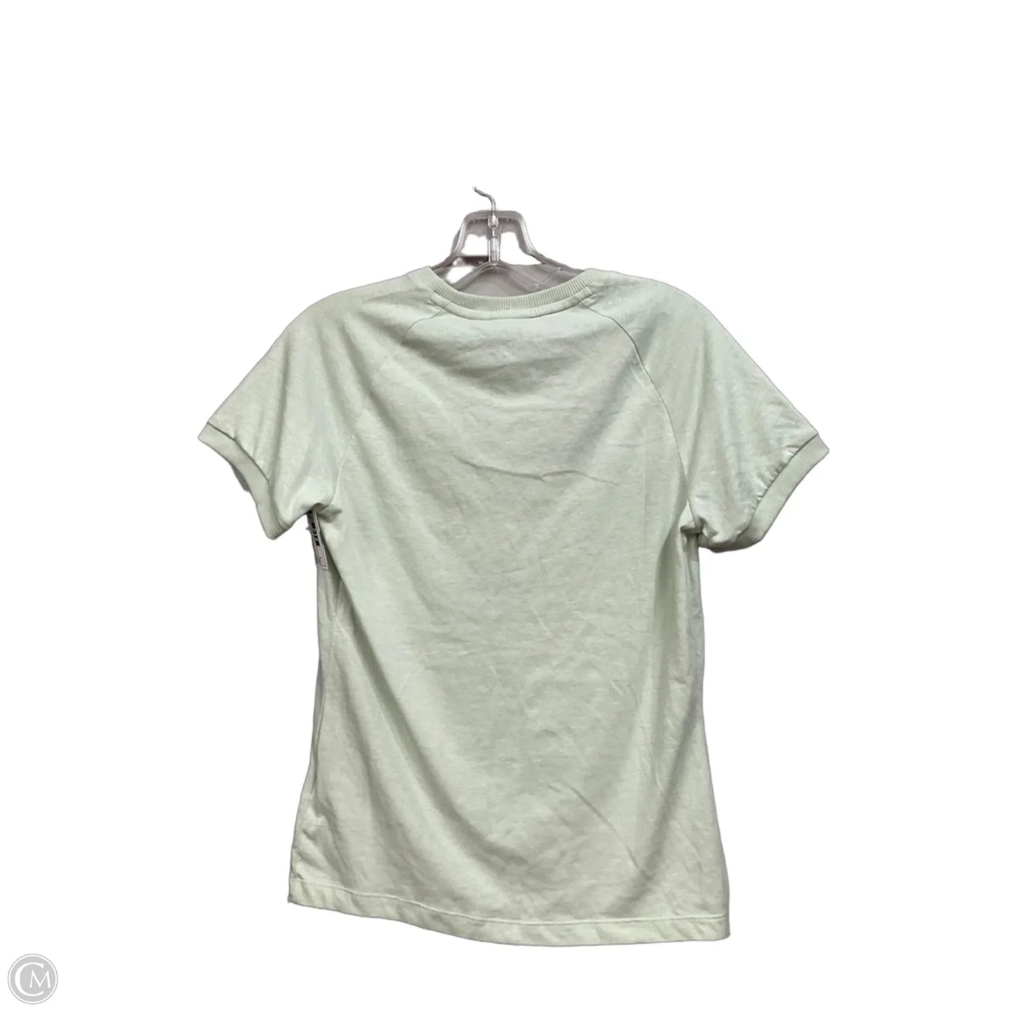Athletic Top Short Sleeve By Adidas In Green, Size: S