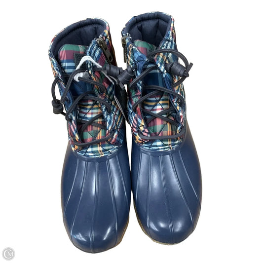 Boots Rain By Sperry In Plaid Pattern, Size: 8.5