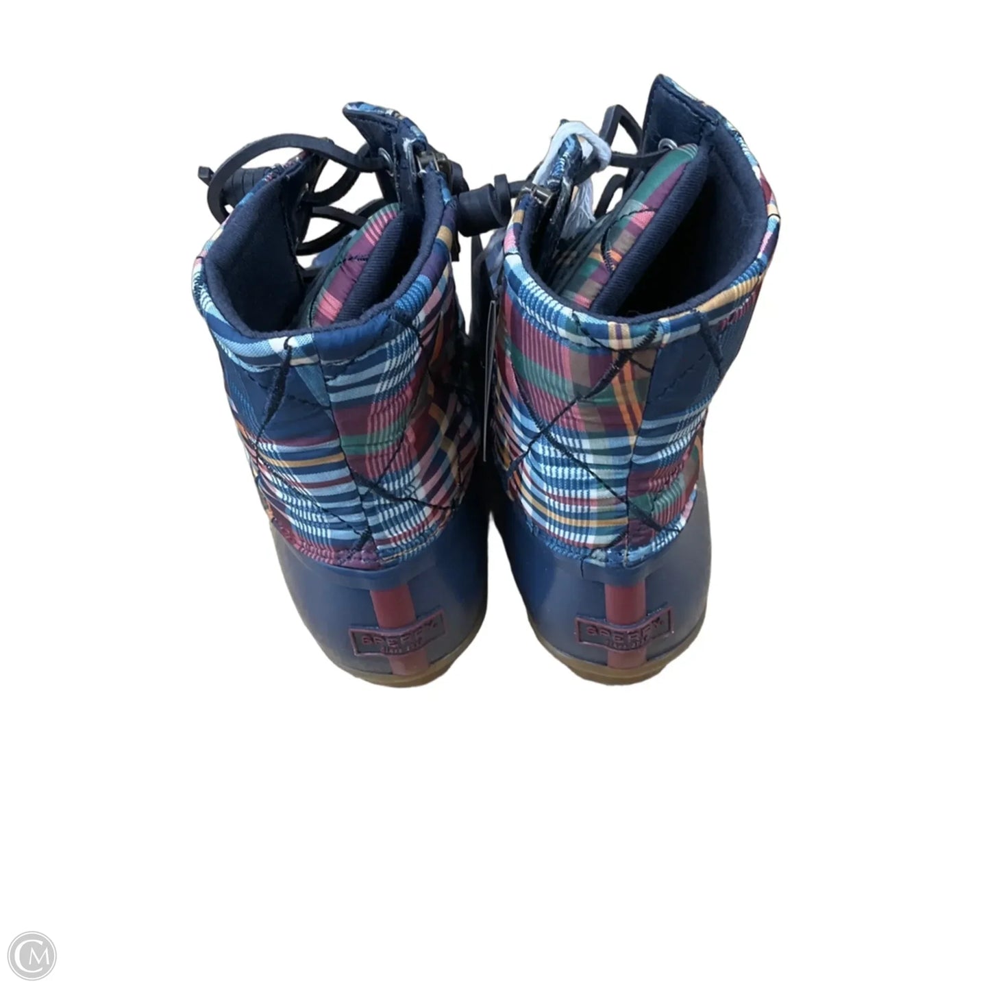 Boots Rain By Sperry In Plaid Pattern, Size: 8.5