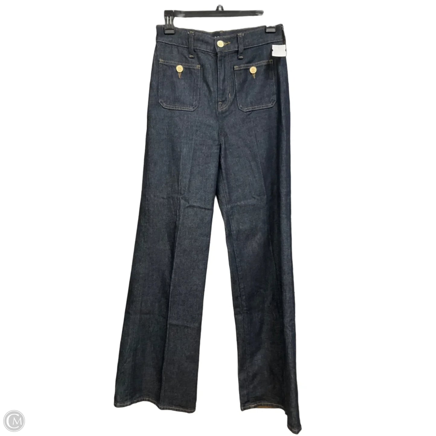 Jeans Wide Leg By J. Crew In Blue Denim, Size: 2