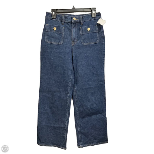 Jeans Wide Leg By J. Crew In Blue Denim, Size: 2