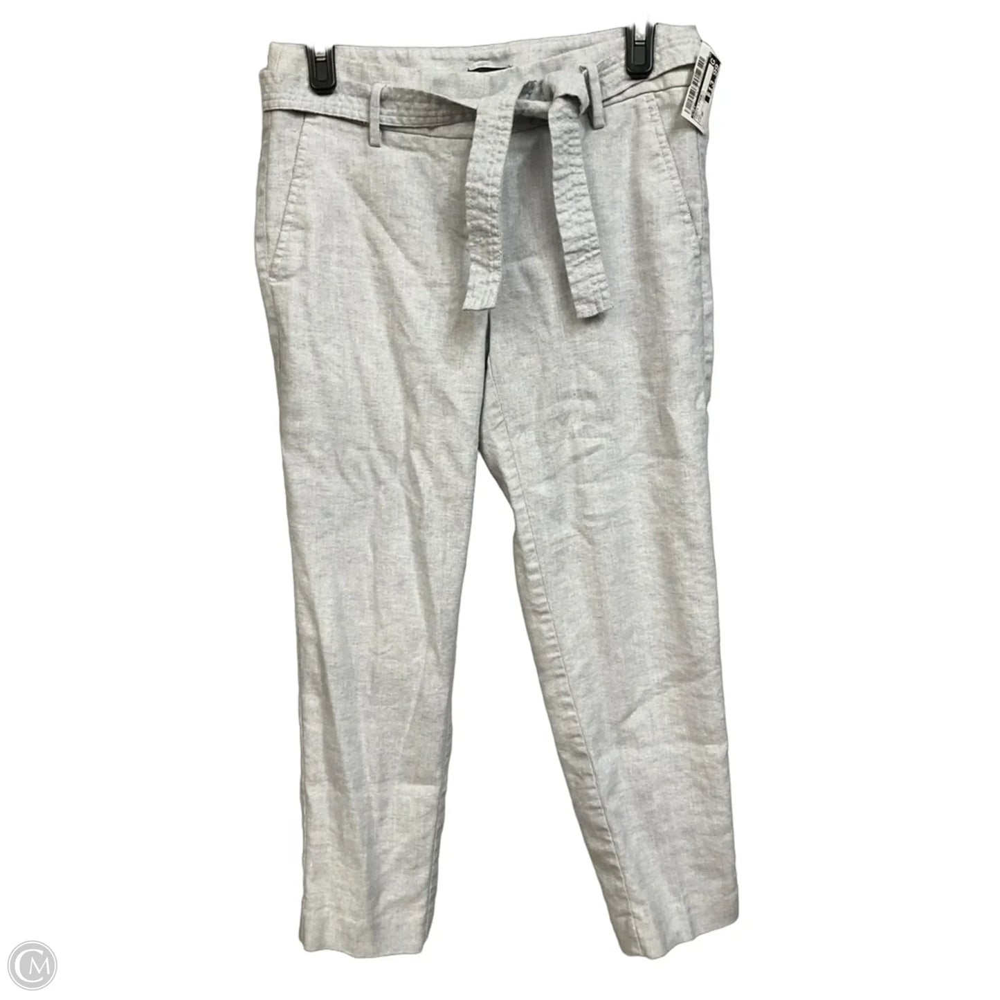Pants Linen By Loft In Grey, Size: 0p