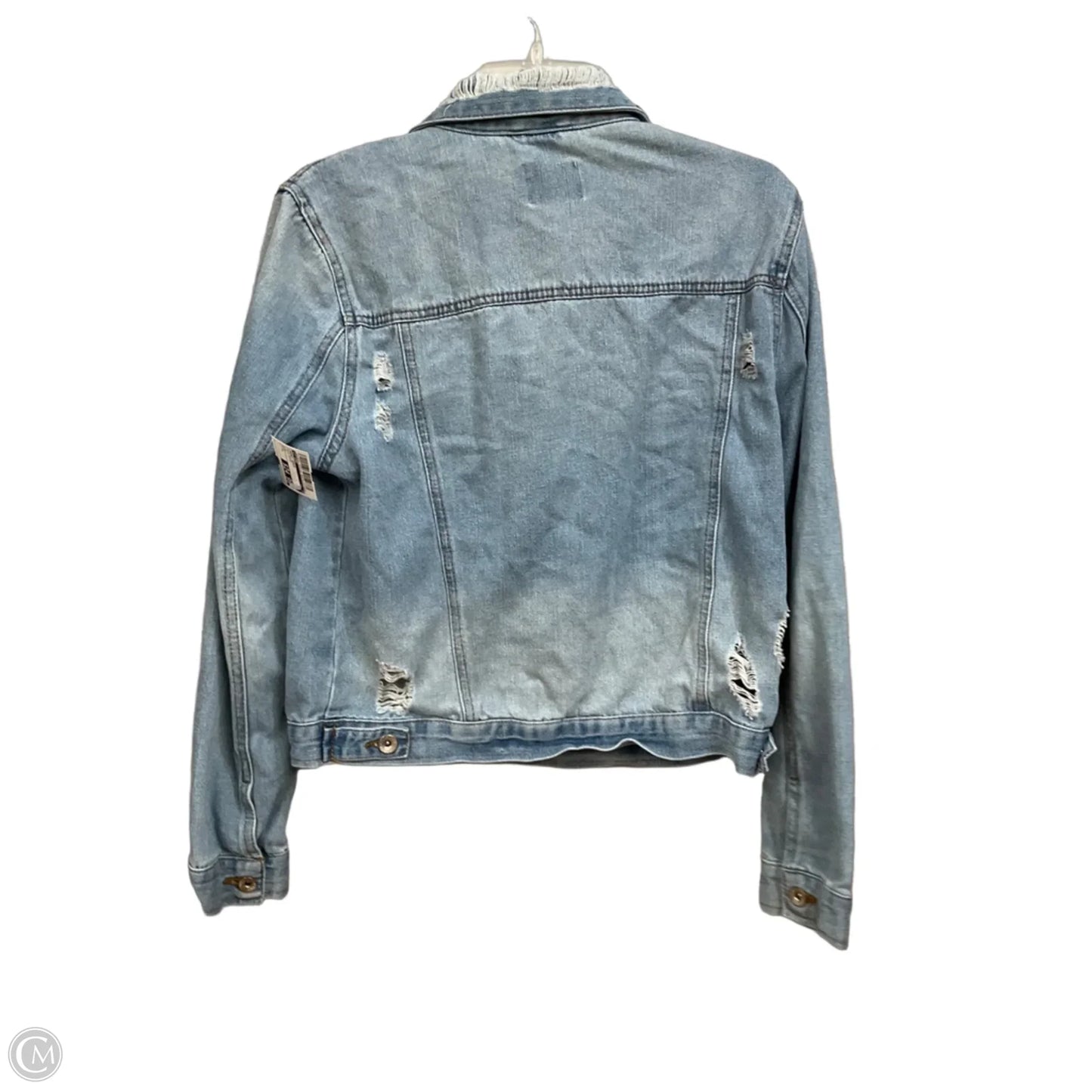 Jacket Denim By Ci Sono In Blue Denim, Size: L
