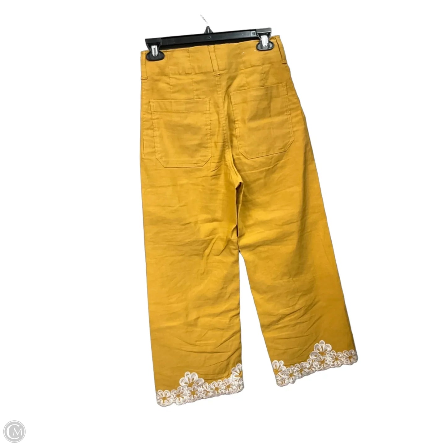 Pants Wide Leg By Maeve In Yellow, Size: 4