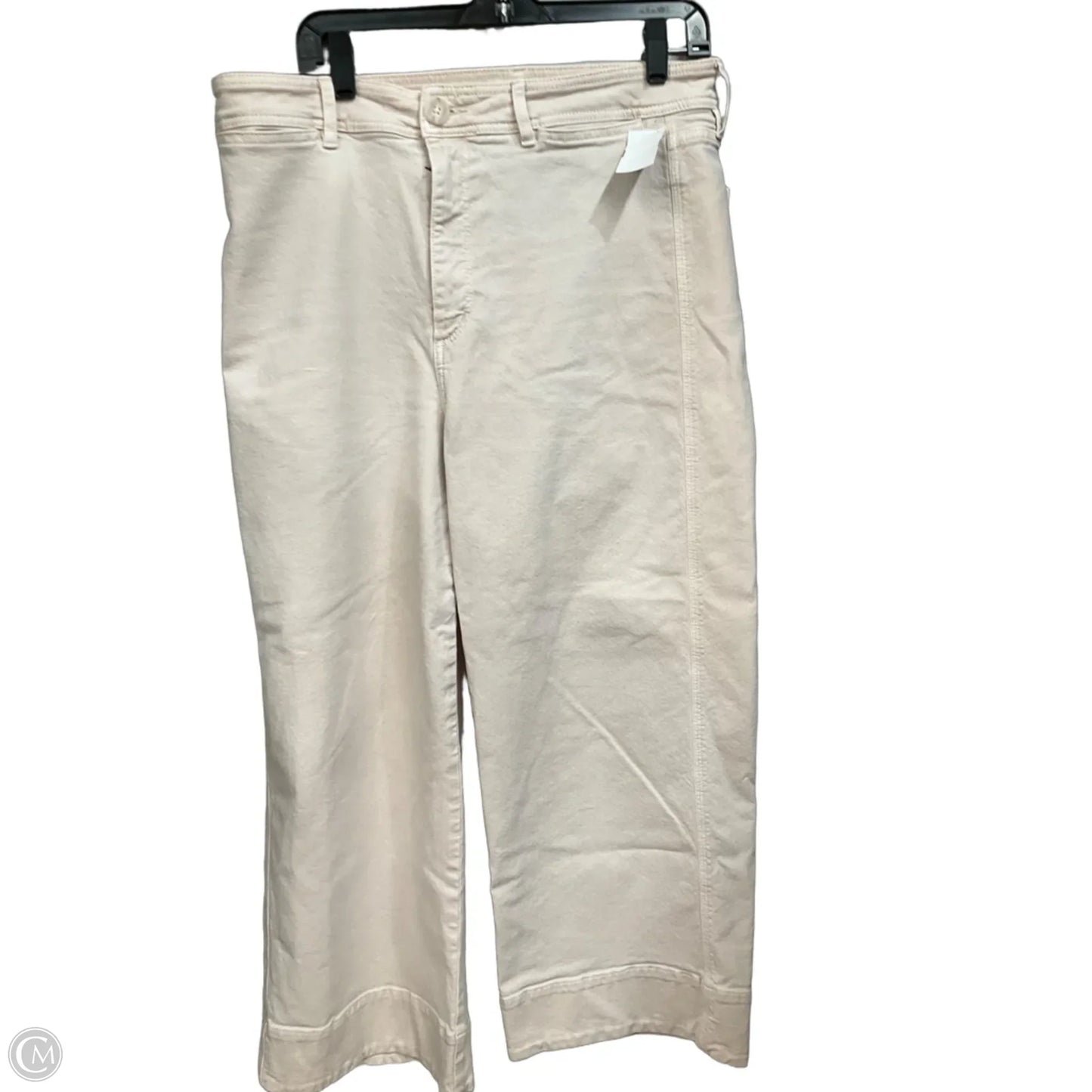 Pants Wide Leg By Loft In Beige, Size: 12