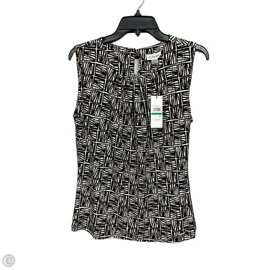 Top Sleeveless By Calvin Klein In Multi-colored, Size: L