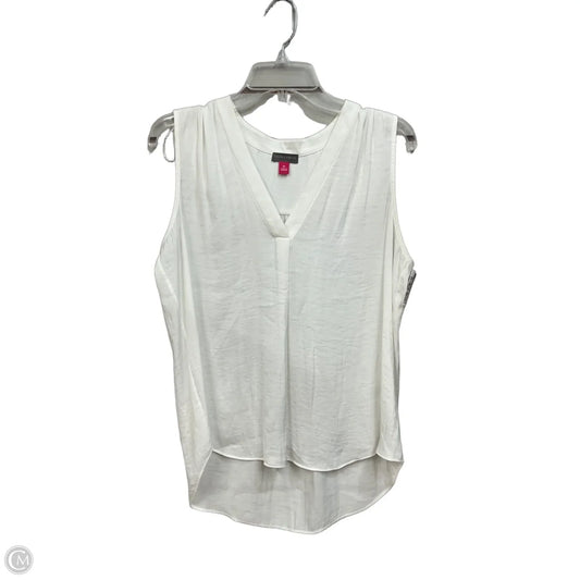 Top Sleeveless By Vince Camuto In White, Size: M