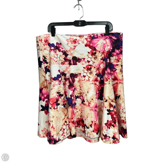 Skirt Mini & Short By Lane Bryant In Floral Print, Size: 18