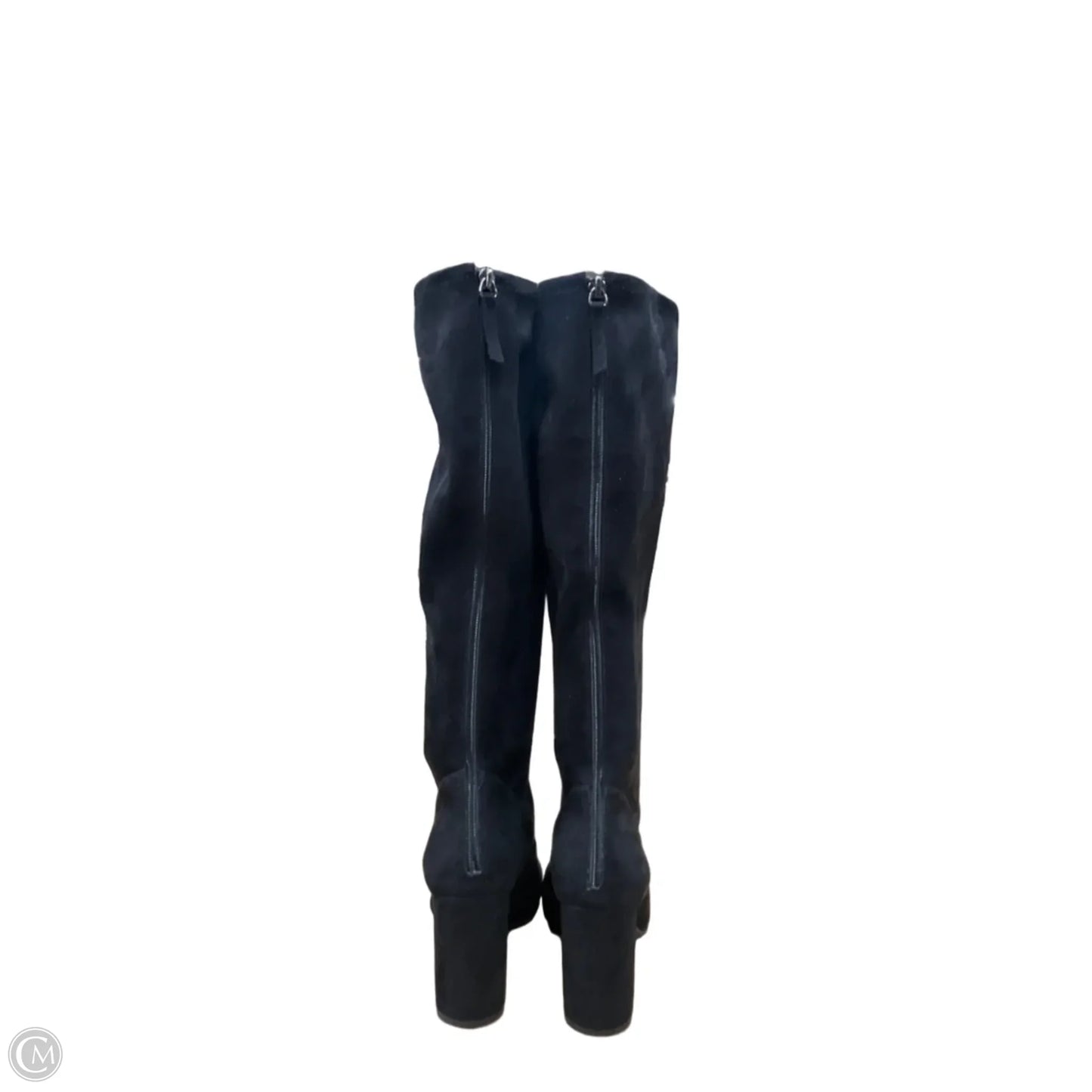 Boots Knee Heels By Nine West In Black, Size: 9.5