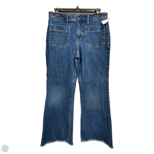 Jeans Flared By Express In Blue Denim, Size: 6
