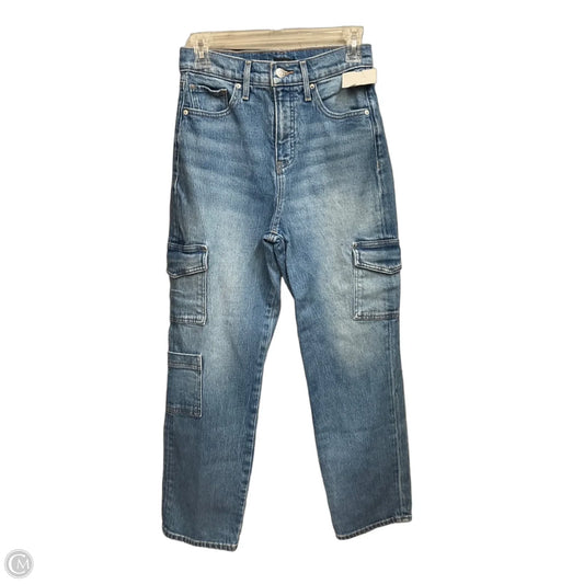 Jeans Straight By Express In Blue Denim, Size: 2