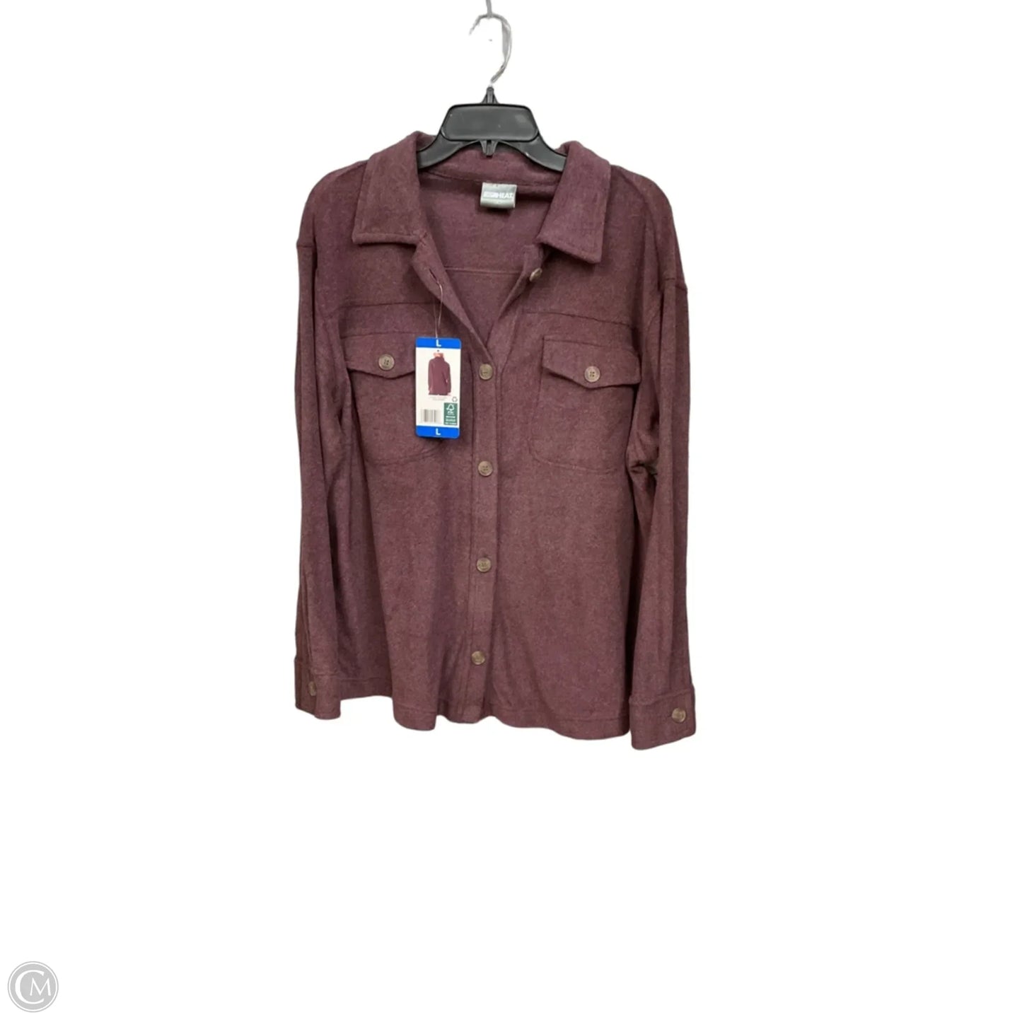 Jacket Shirt By 32 Degrees In Purple, Size: L