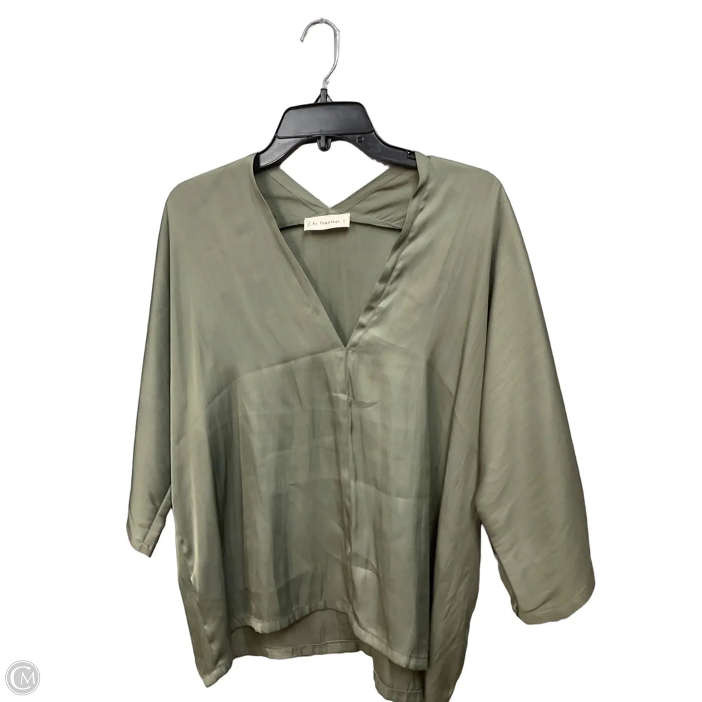 Top Short Sleeve By By Together In Green, Size: L