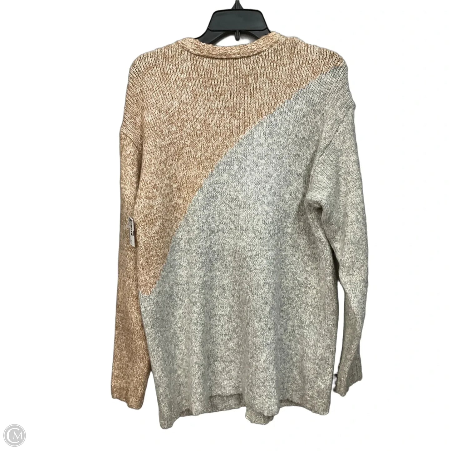 Cardigan By Cabi In Grey & Tan, Size: M