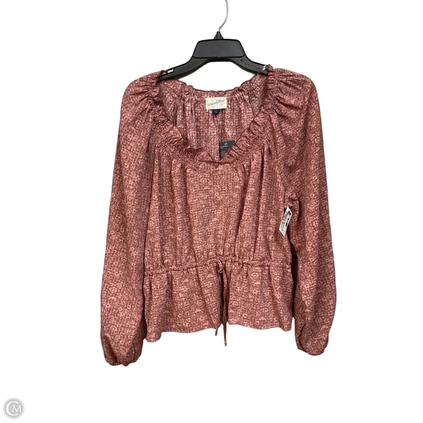 Top Long Sleeve By Universal Thread In Pink, Size: L