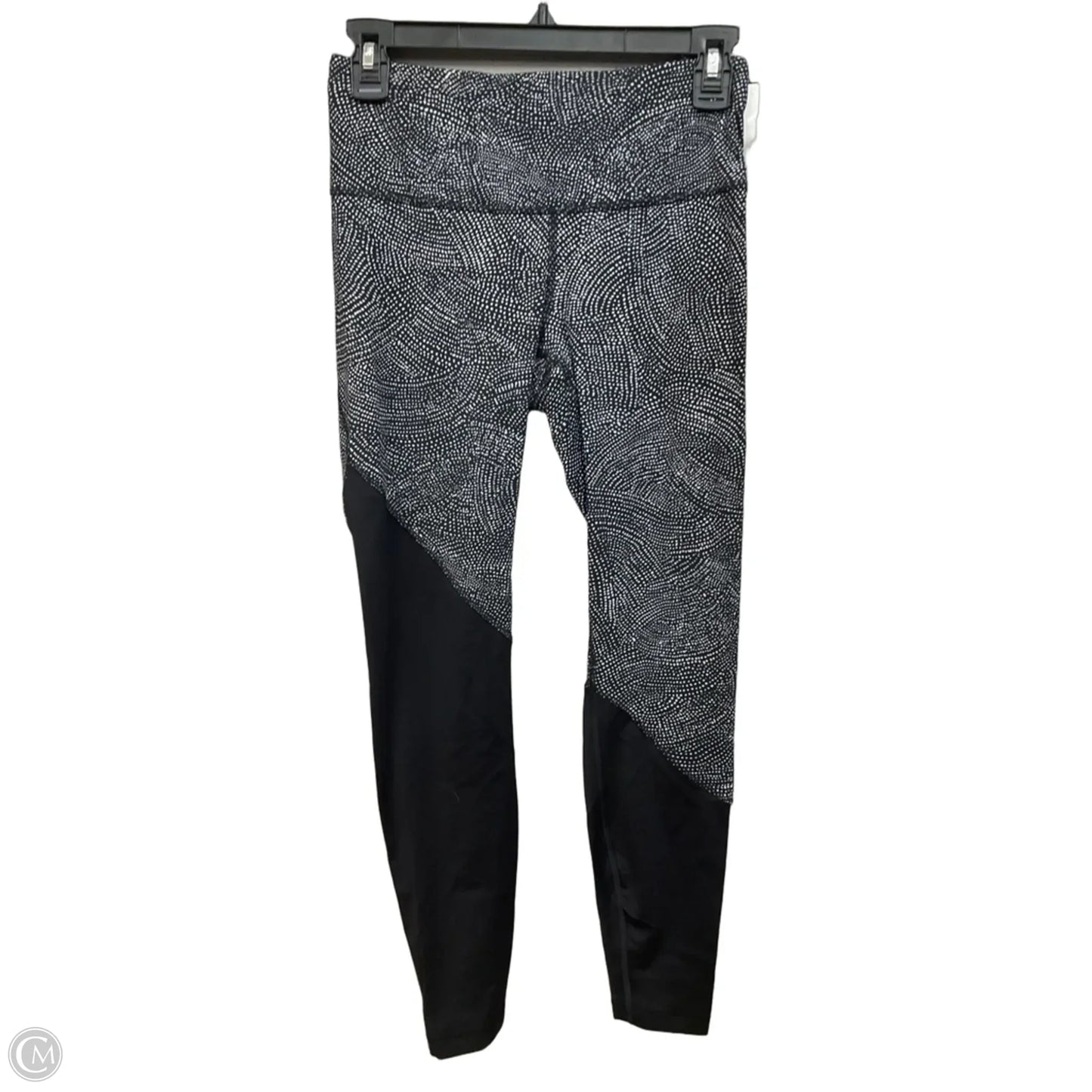 Athletic Leggings By Lululemon In Black & White, Size: S