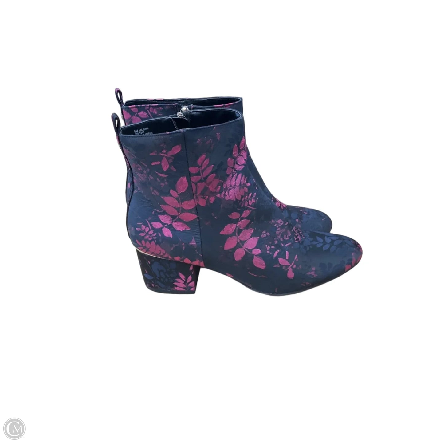 Boots Ankle Heels By Liz Claiborne In Blue & Pink, Size: 9