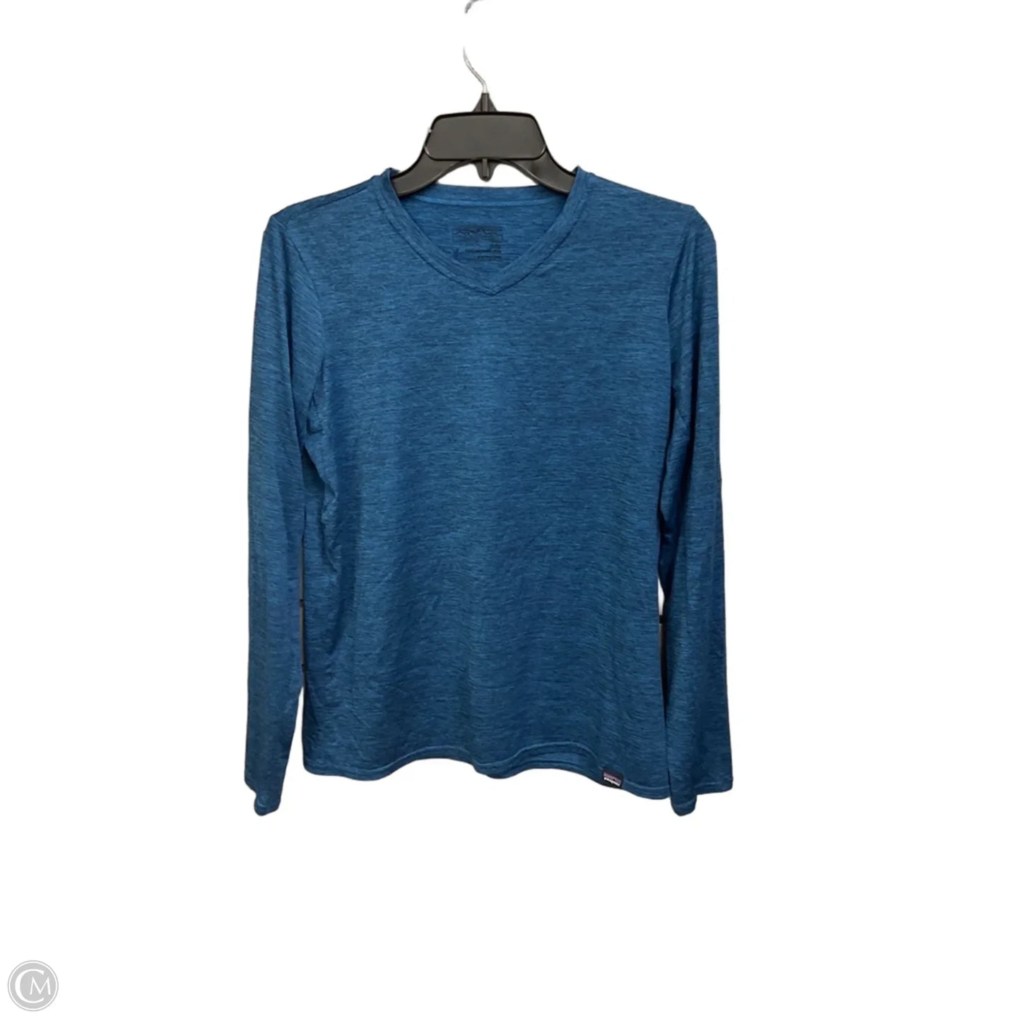 Athletic Top Long Sleeve Crewneck By Patagonia In Ombre Print, Size: M