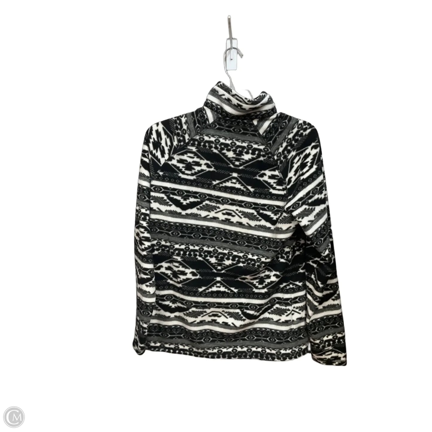 Athletic Fleece By Eddie Bauer In Black & White, Size: M