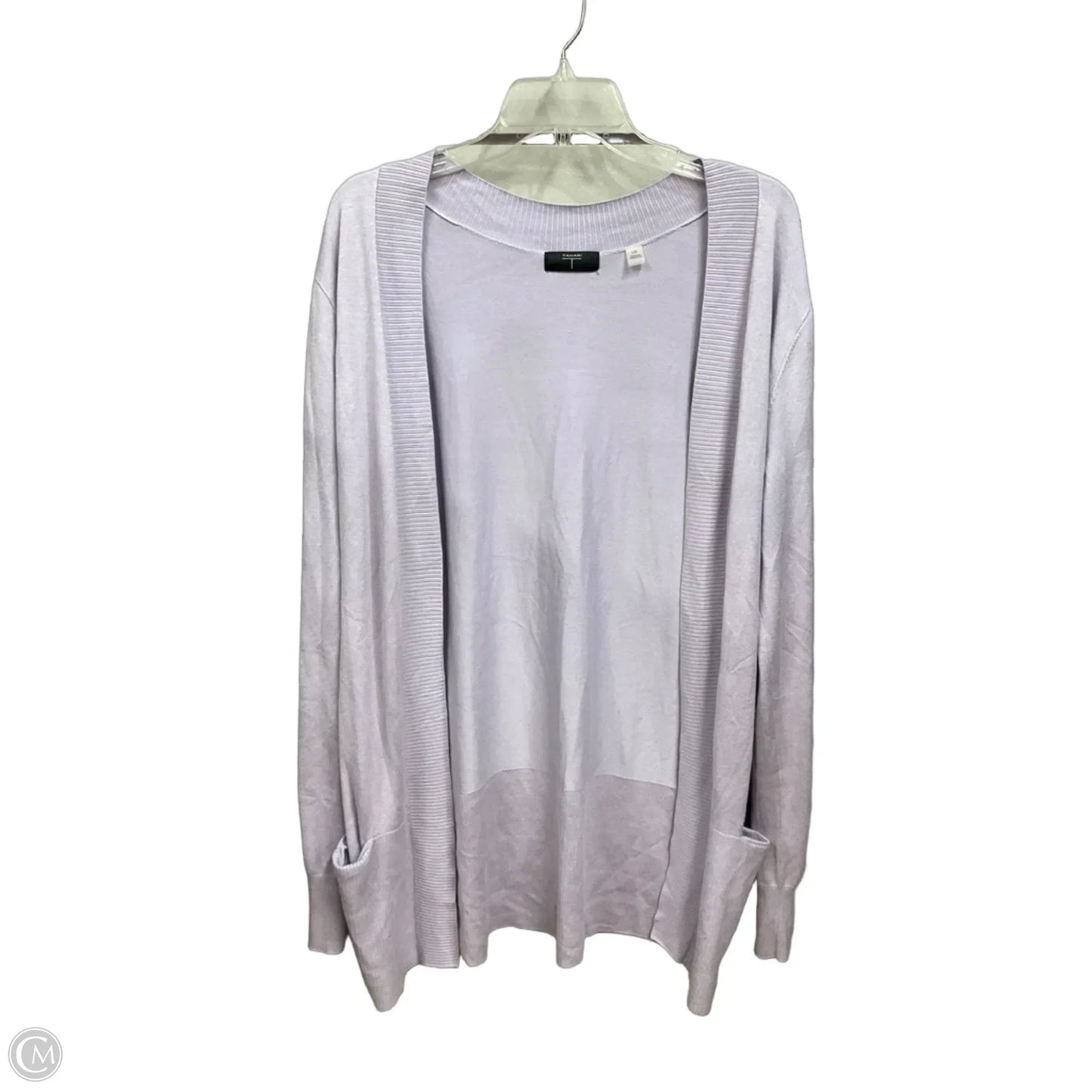 Cardigan By Tahari In Purple, Size: L