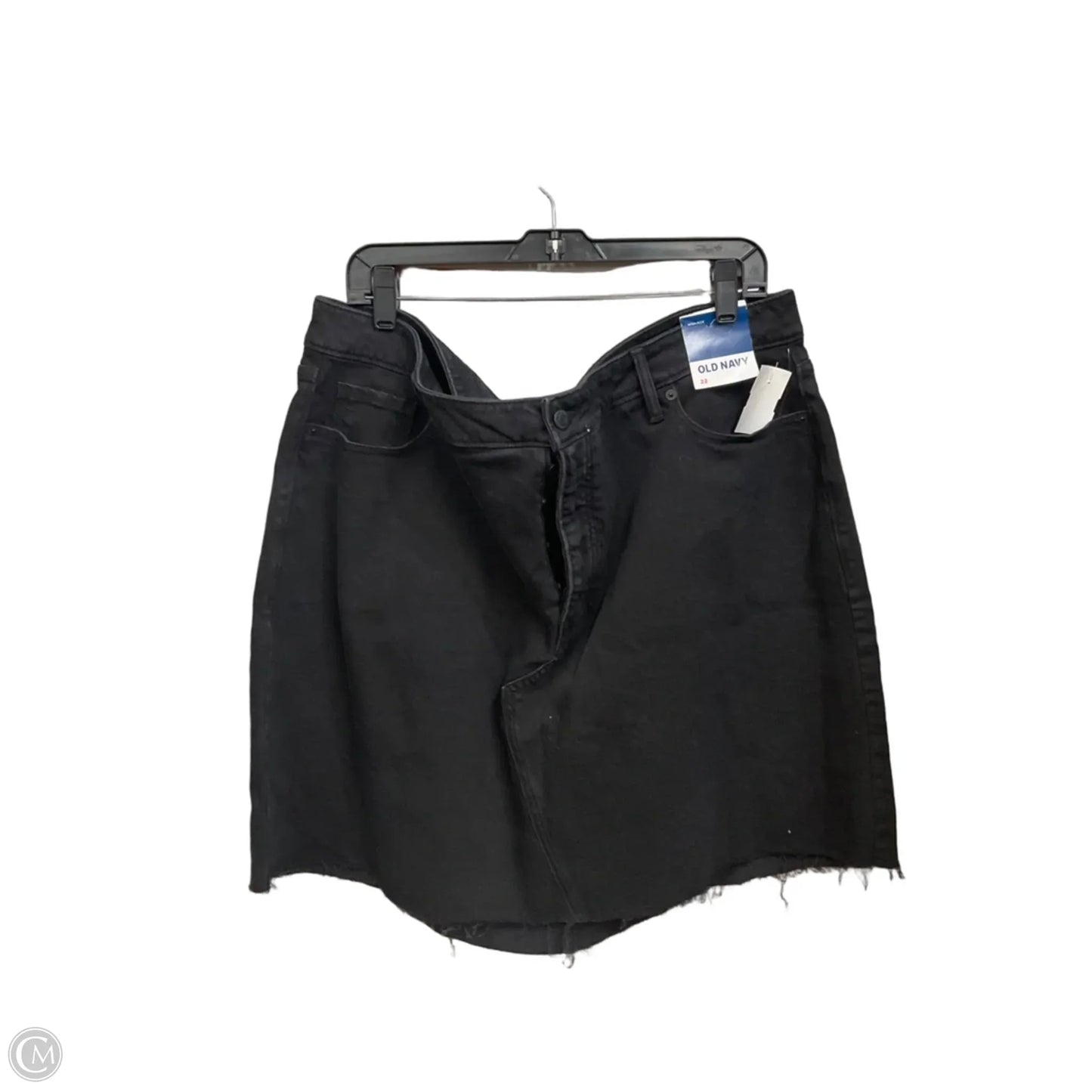 Skirt Mini & Short By Old Navy In Black Denim, Size: 22
