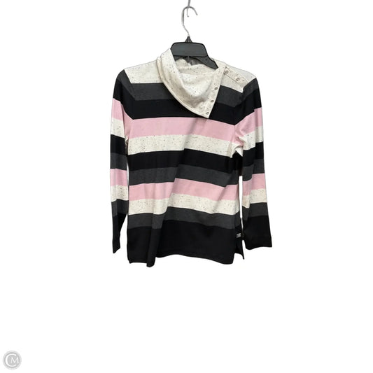 Top Long Sleeve By Talbots In Striped Pattern, Size: Mp