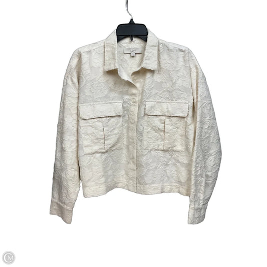 Blouse Long Sleeve By Loft In Cream, Size: M