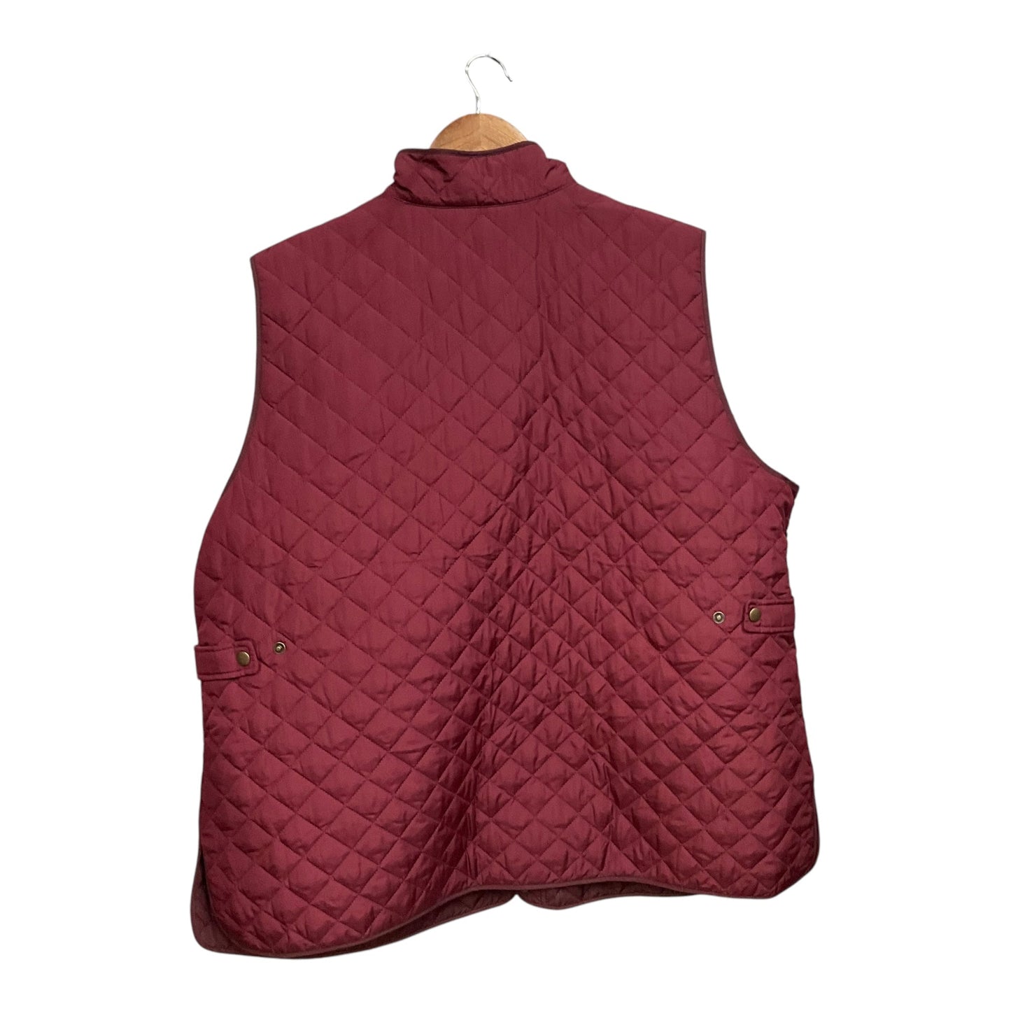 Vest Puffer & Quilted By Lands End In Maroon, Size: 2x