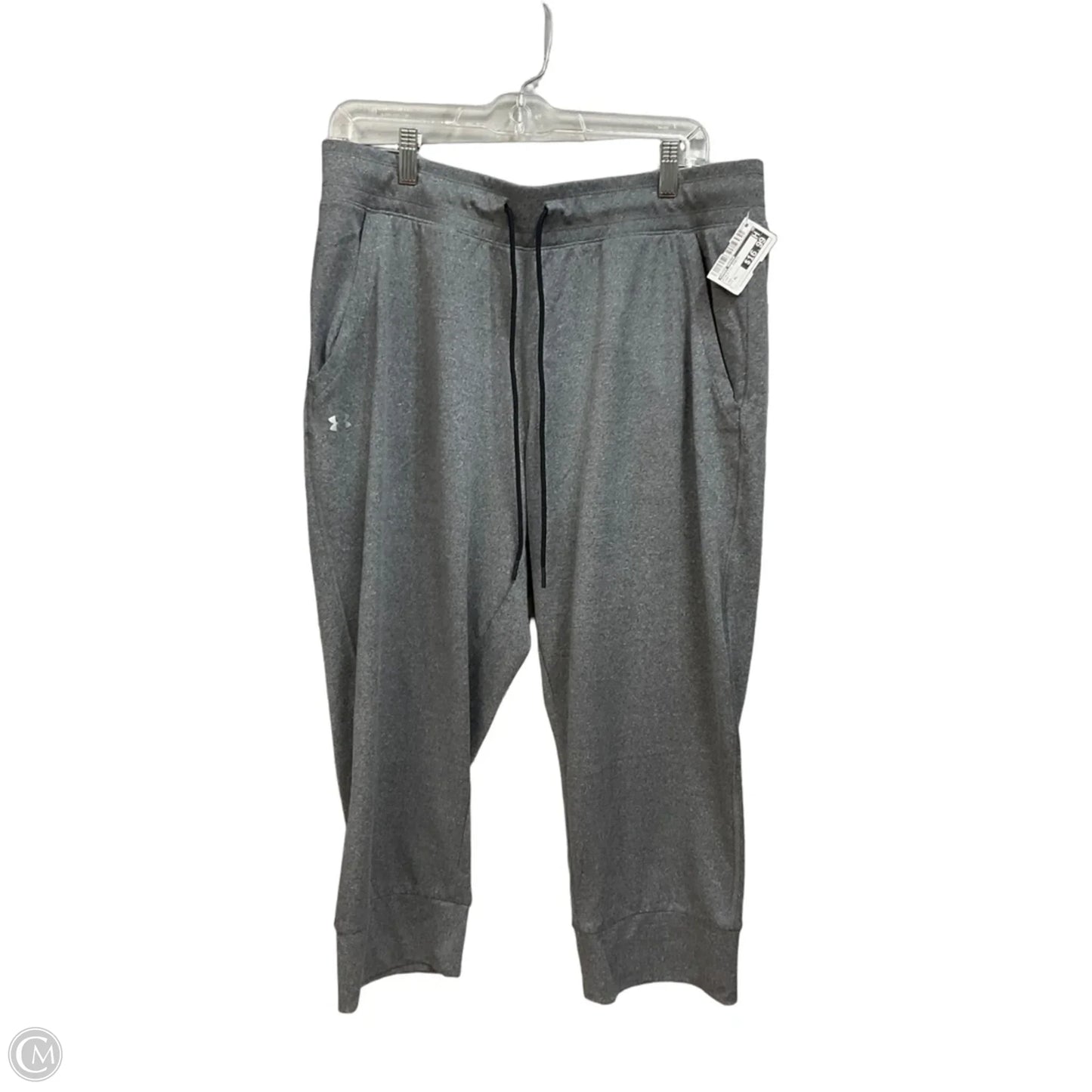 Athletic Pants By Under Armour In Grey, Size: Xl