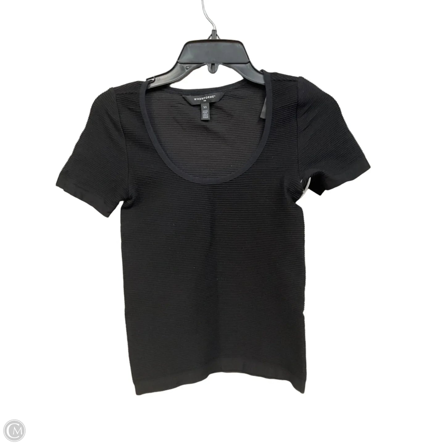 Top Short Sleeve By White House Black Market In Black, Size: Xs