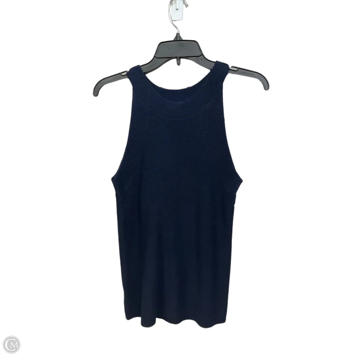 Top Sleeveless By Ann Taylor In Navy, Size: M