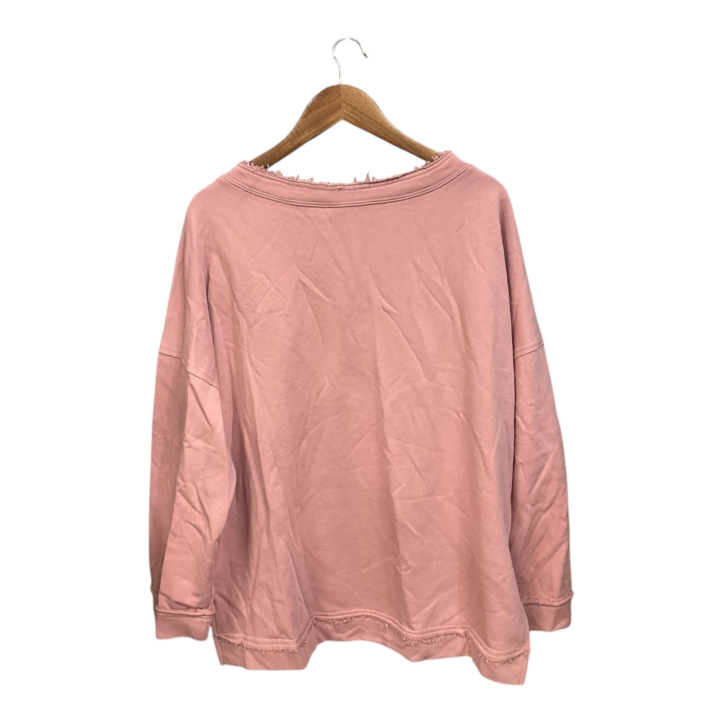 Top Long Sleeve By Listicle In Pink, Size: M