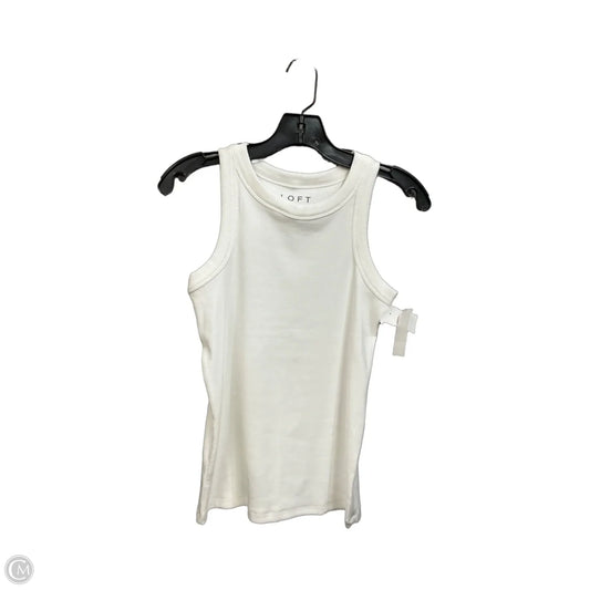 Top Sleeveless Basic By Loft In White, Size: M