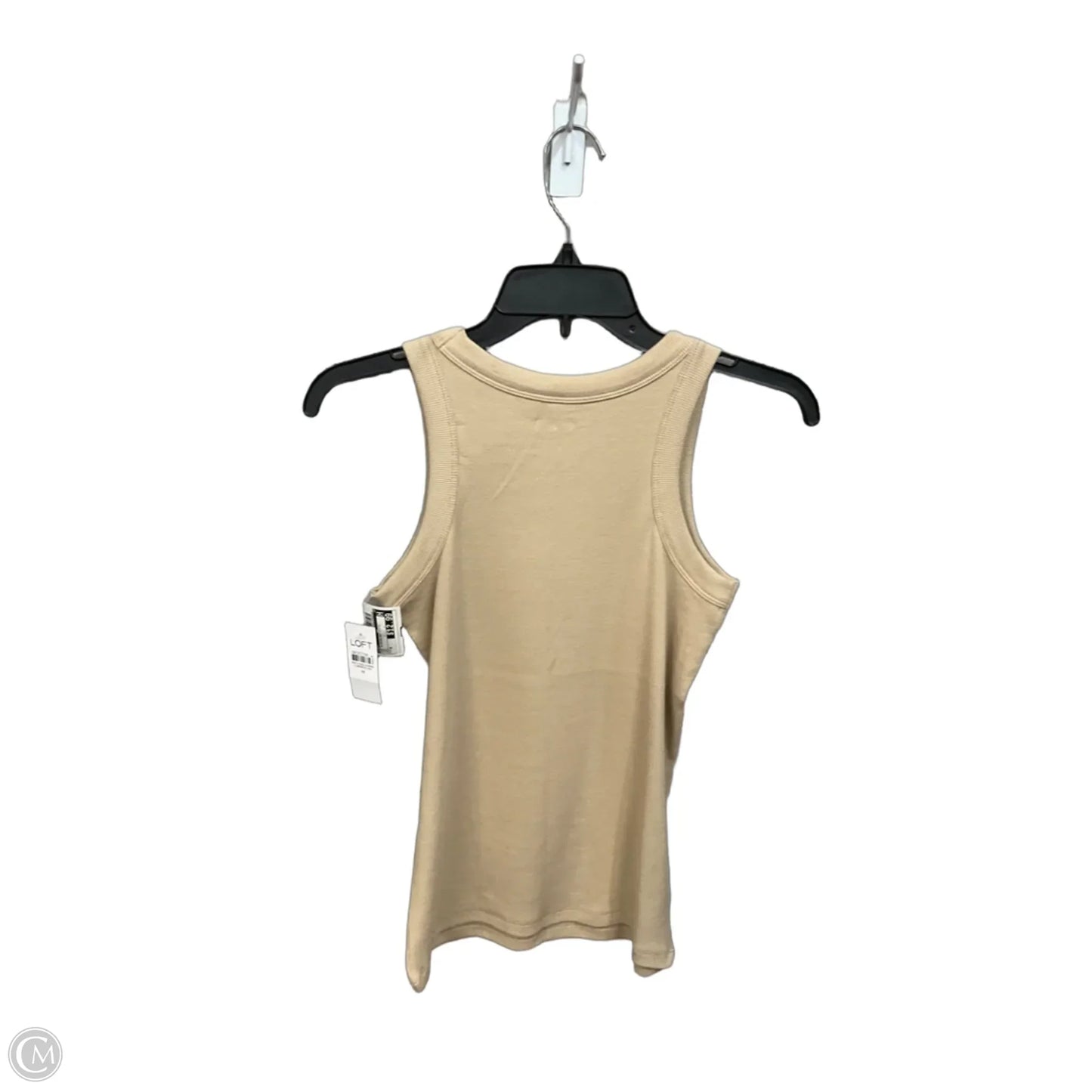 Top Sleeveless Basic By Loft In Tan, Size: M