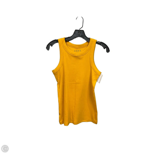 Top Sleeveless Basic By Loft In Yellow, Size: M
