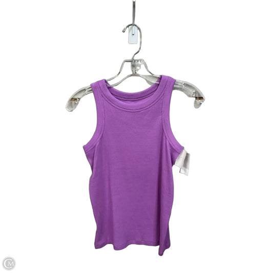 Top Sleeveless Basic By Loft In Purple, Size: M