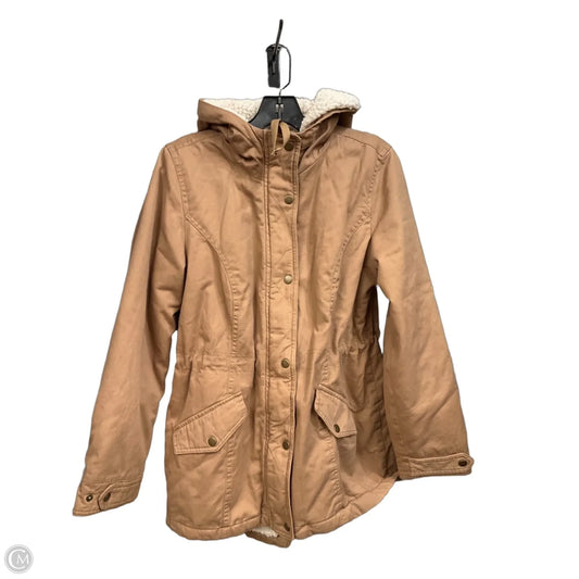 Coat Faux Fur & Sherpa By Sebby In Tan, Size: Xl