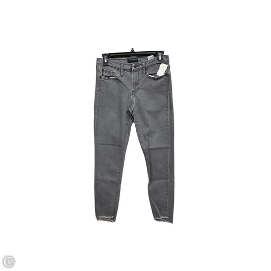 Jeans Skinny By Banana Republic In Grey Denim, Size: 4