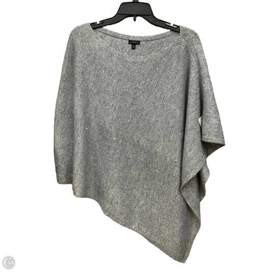 Poncho By Talbots In Silver, Size: M