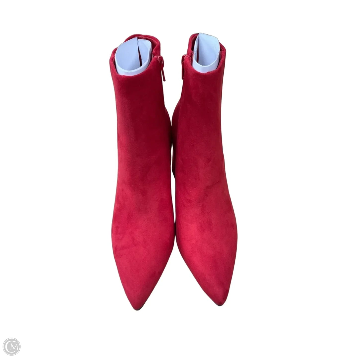 Boots Ankle Heels By Wild Pair In Red, Size: 9.5